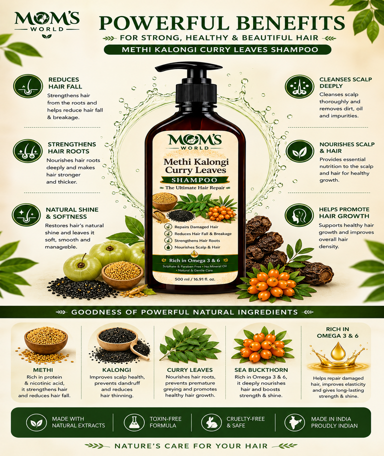 Mathi Kalonji Curry Leaves Shampoo